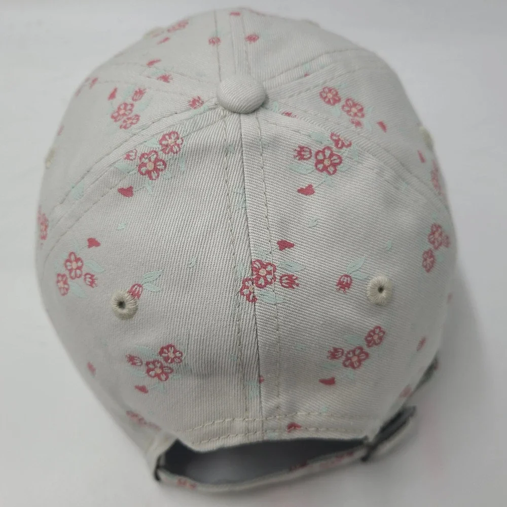 Women Los Angeles Dodgers Hat Strapback New Era Gray Pink Floral All Over Print